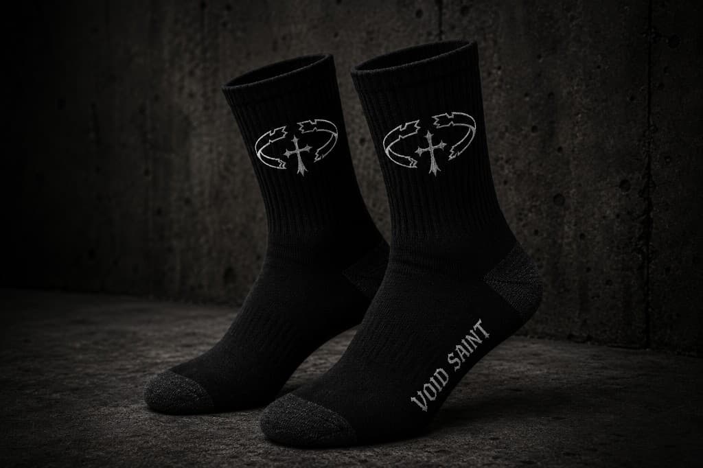 Void Saint crew socks
